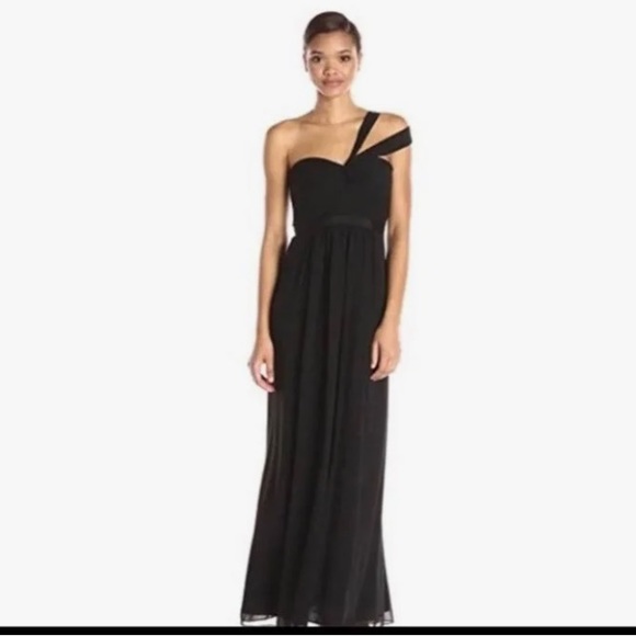 BCBG MaxAzria Red “Jamie” Chiffon Gown - Picture 2 of 11